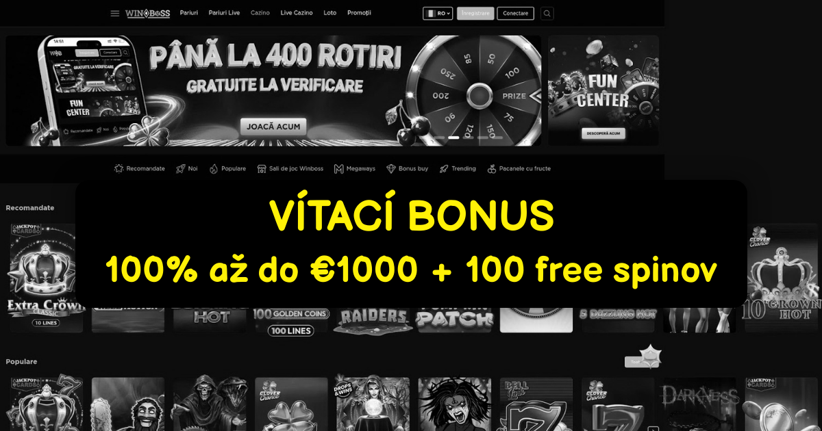 WinBoss Casino - Najlepšie Online Sloty & Bonusy